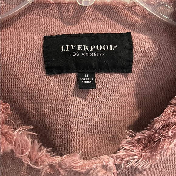 Liverpool Pink Jean Jacket Classic Denim Style - Picture 3 of 5